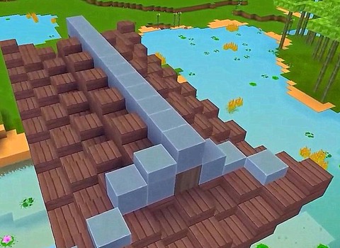 迷你世界怎么建古风桥