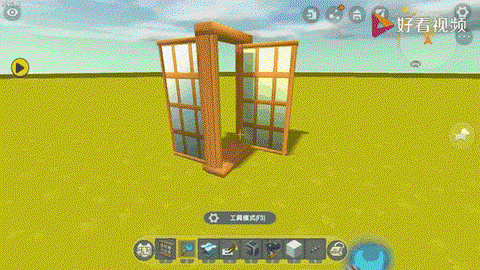 迷你世界怎么做左右门