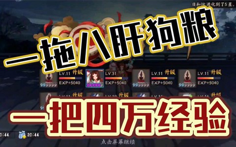 阴阳师怎么肝狗粮最快