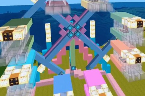 迷你世界如何建摩天轮