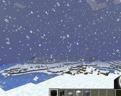 手机我的世界如何下雪
